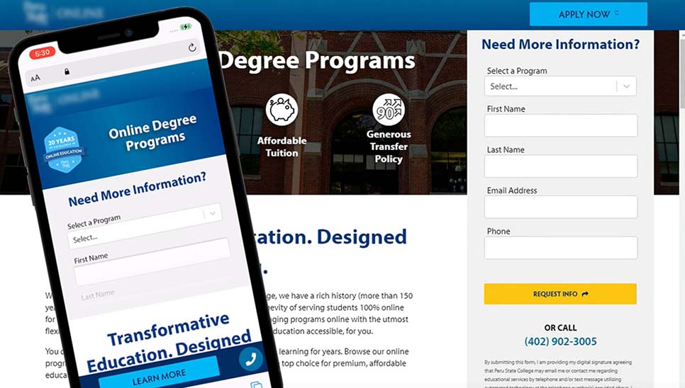 Peru State Online Degree Program Marketing Pages featured image