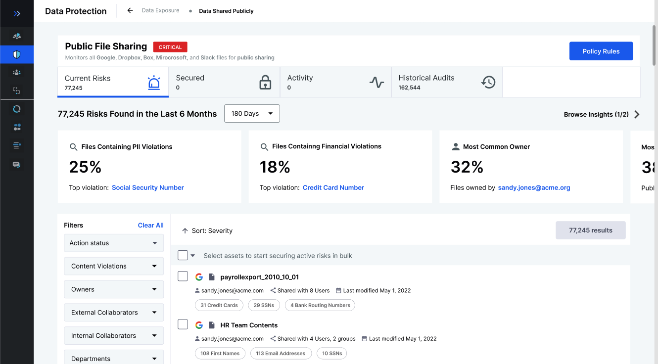 Final file remediation interface
